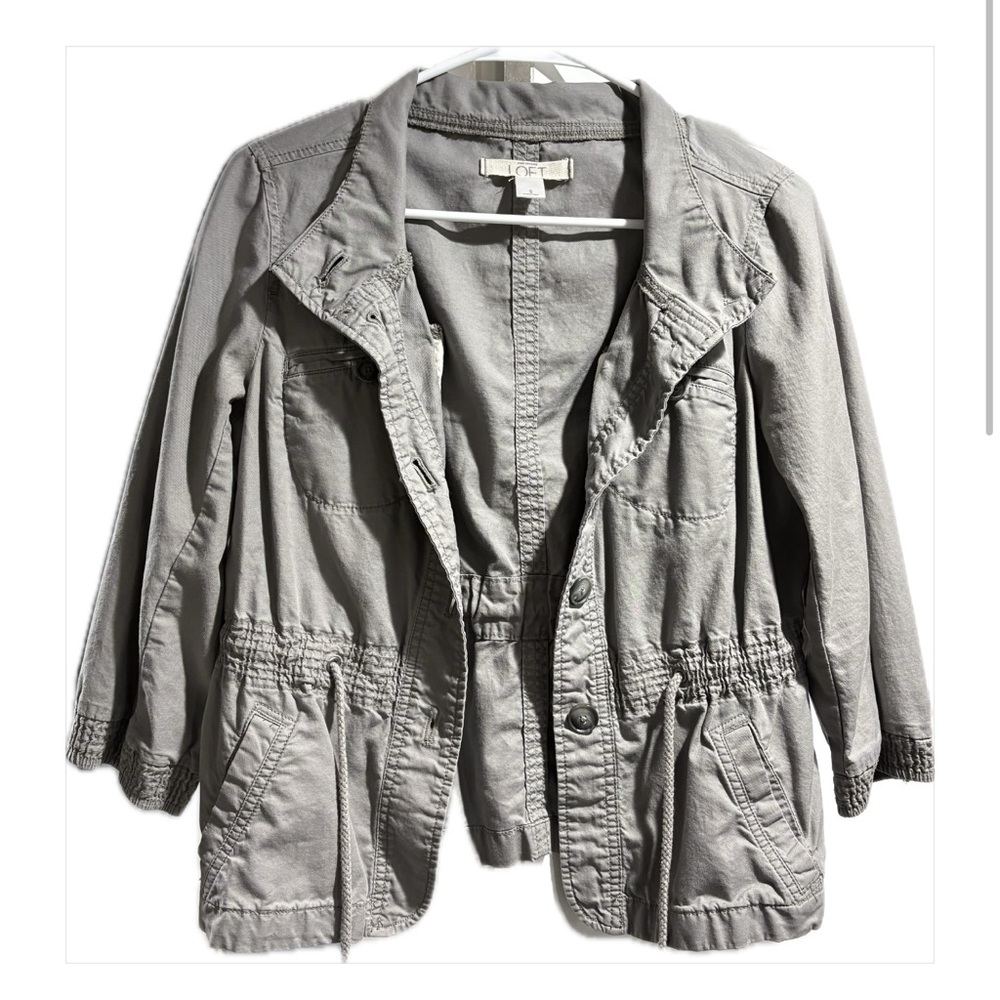 LOFT Women's Utility Jacket in Gray